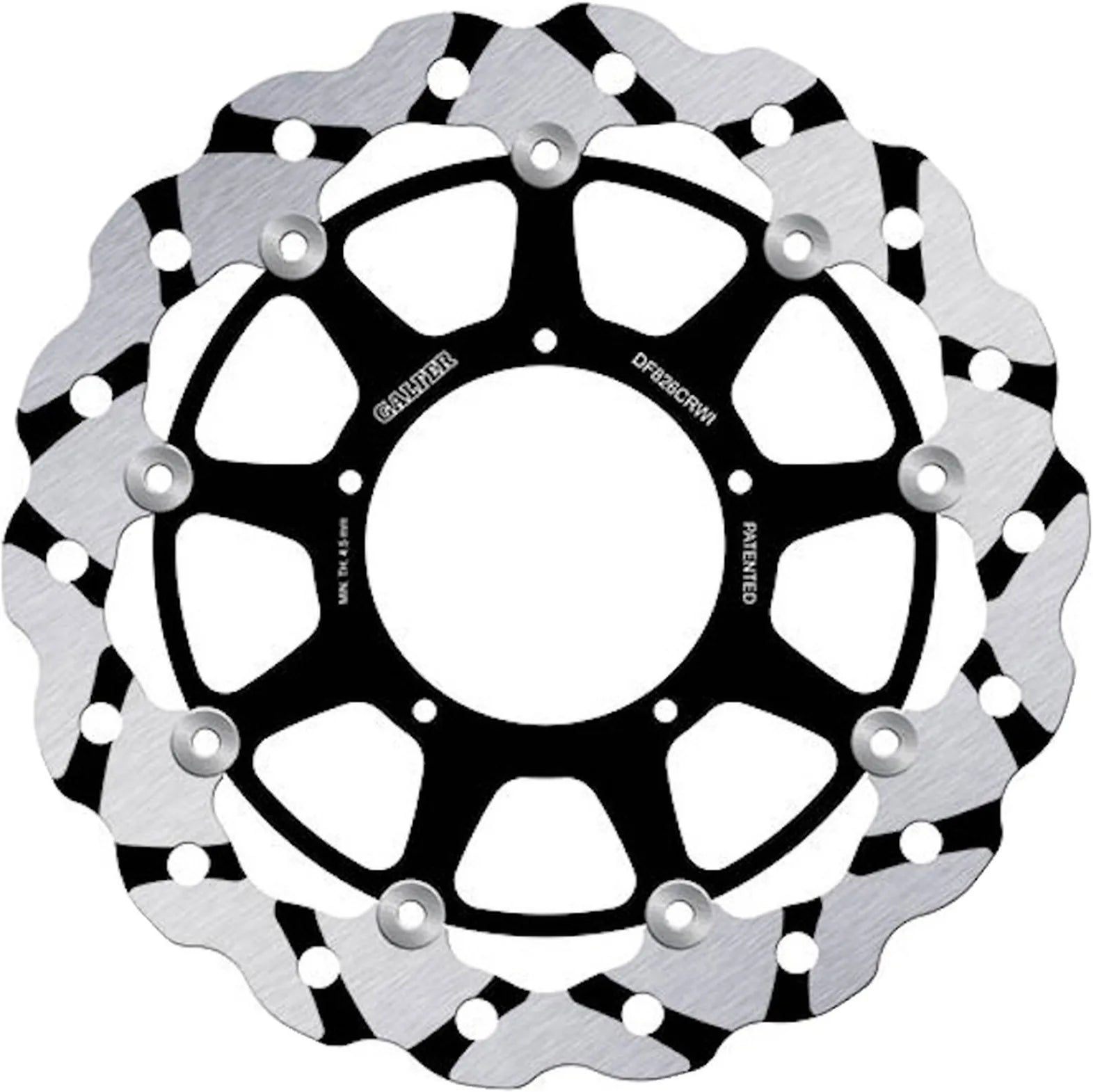Front Floating Grooved Wave Brake Disc - Galfer Compatible With Aprilia Sxv 450 (2006)