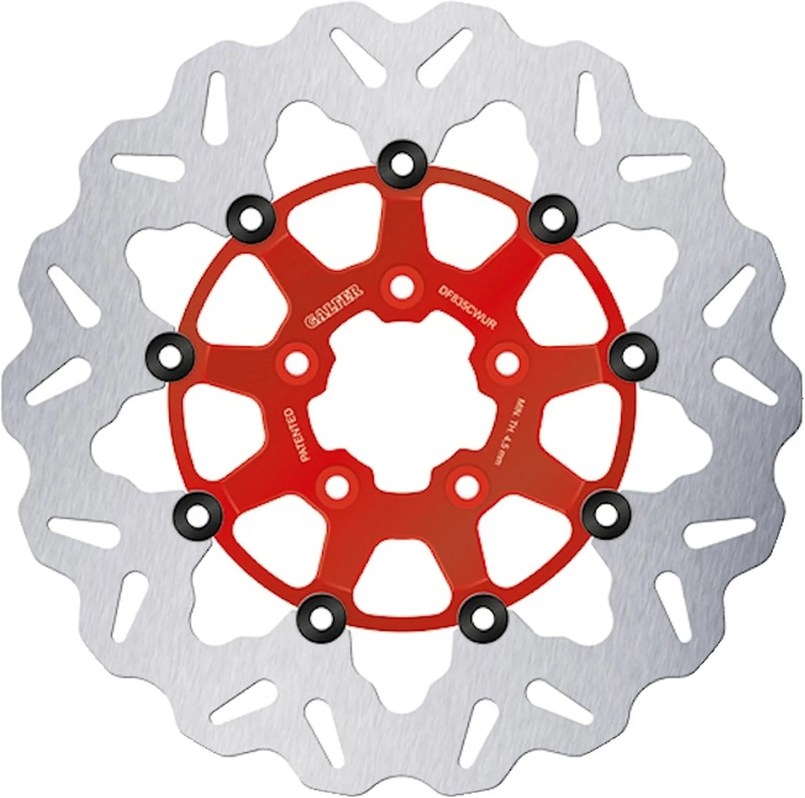 Rear Floating Wave Brake Disc - Galfer Compatible With Harley-Davidson X883 R Roadster 1200 (2013)