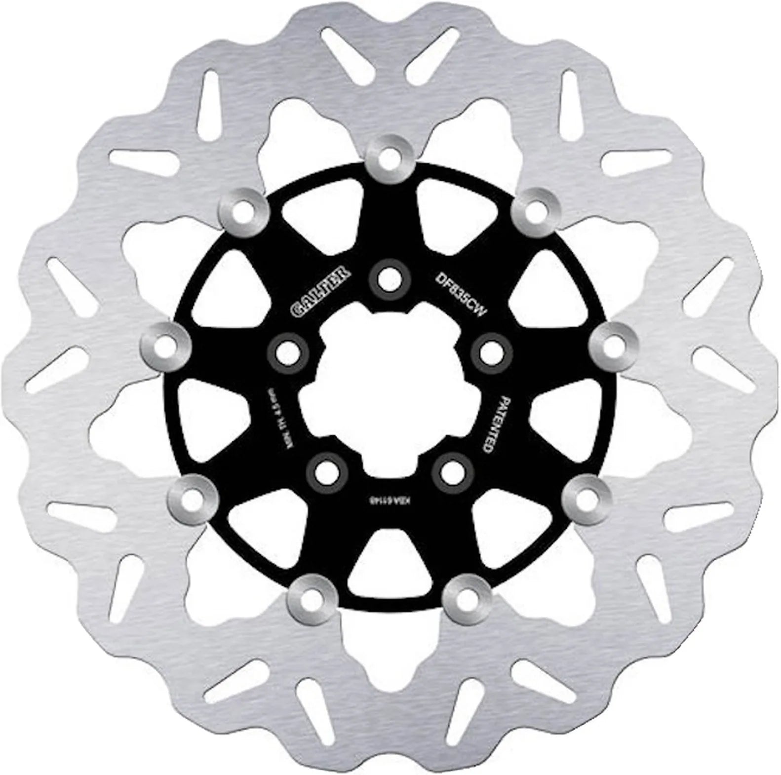Rear Floating Wave Brake Disc - Galfer Compatible With Harley-Davidson X883 R Roadster 1200 (2013)