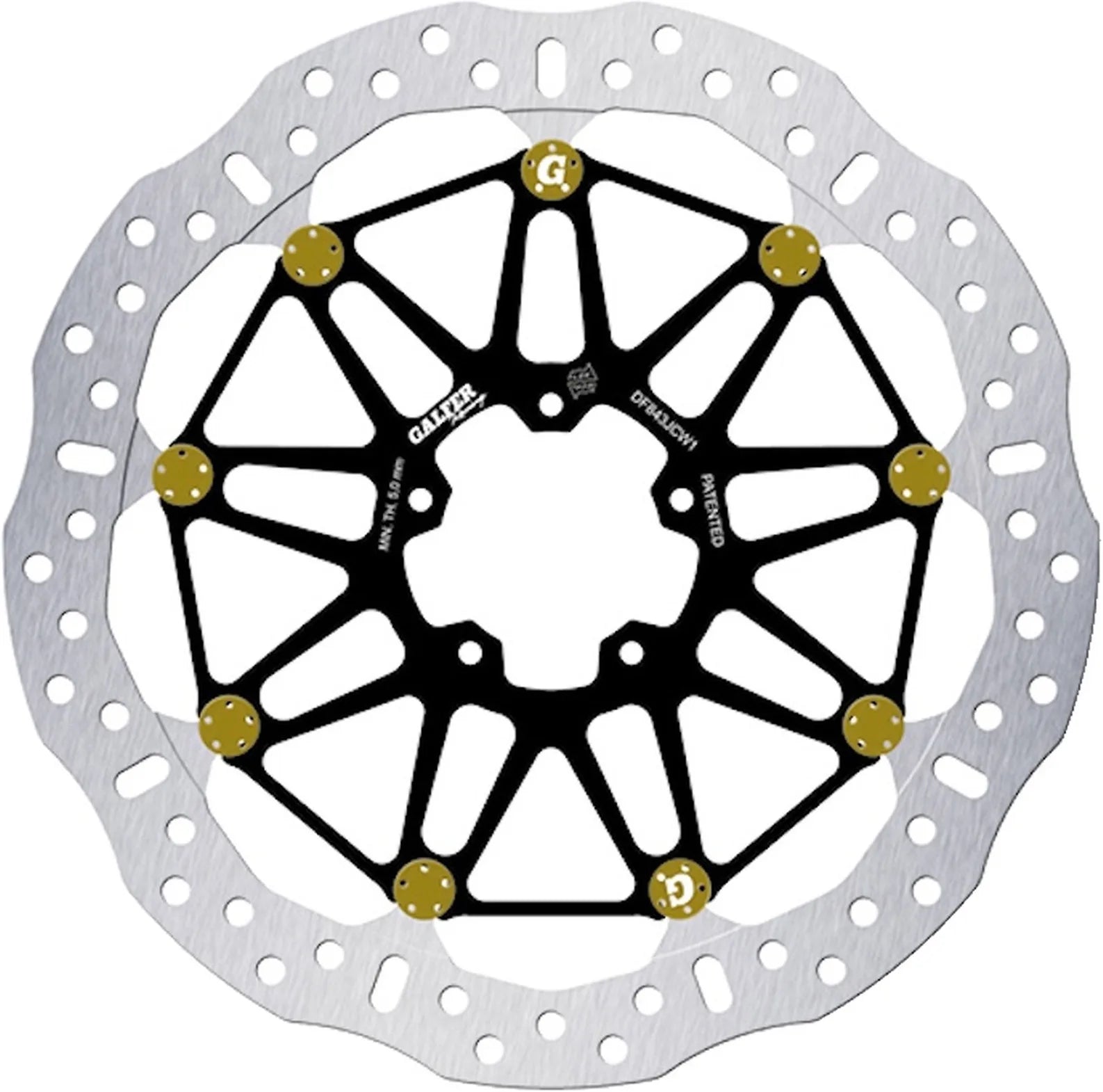 Front Floatech Racing Wave Brake Disc - Galfer Compatible With Cfmoto Mt 800 Explore (2023)