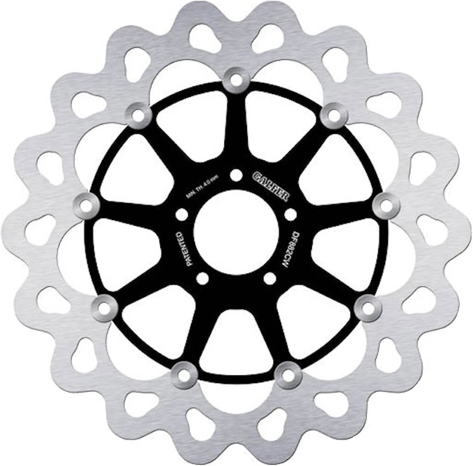 Front Floating Wave Brake Disc - Galfer Compatible With Buell X1 Lightning 1200