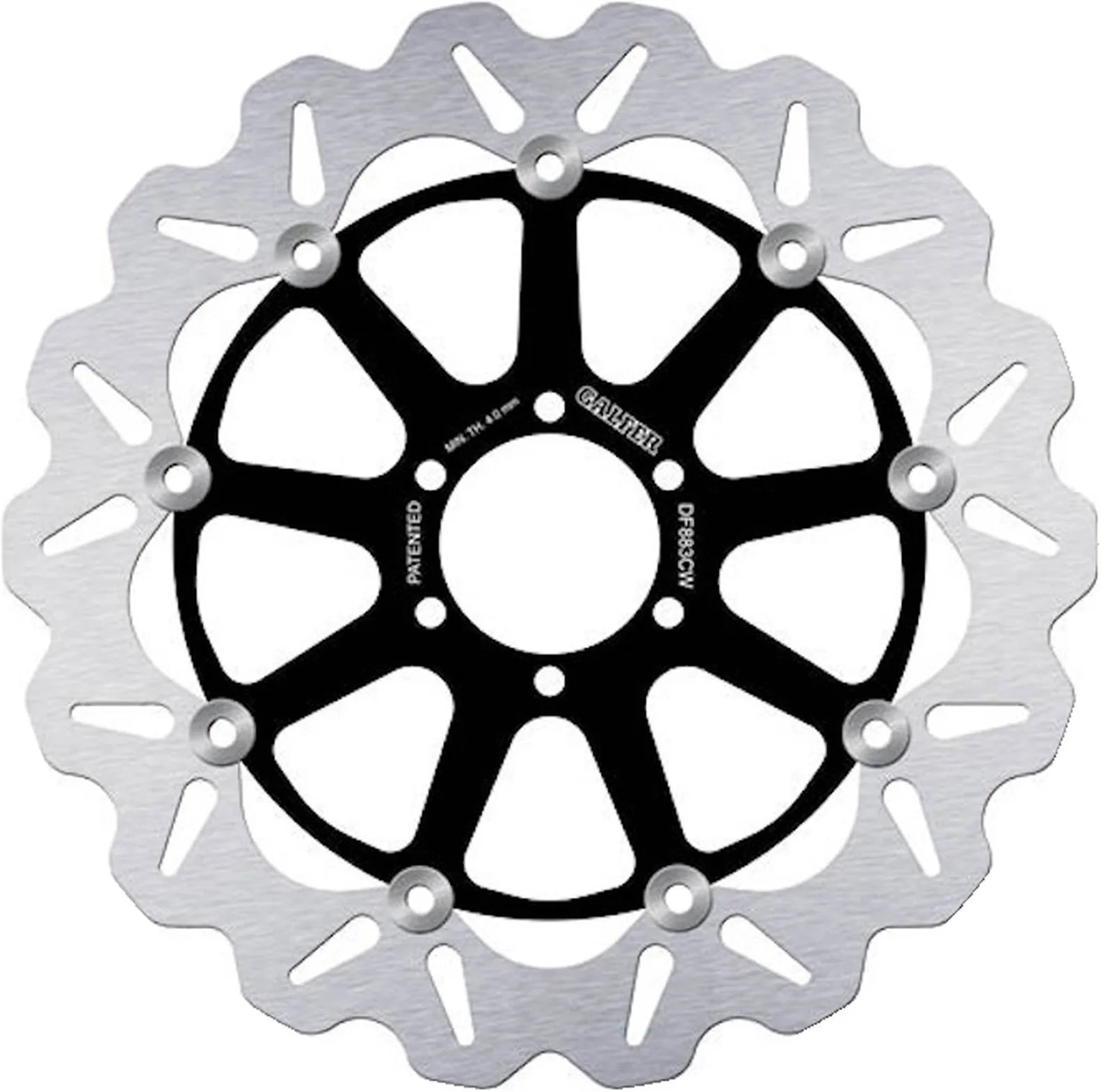 Front Floating Wave Brake Disc - Galfer Compatible With Bimota Sb8 K Santamonica 996 (2006)