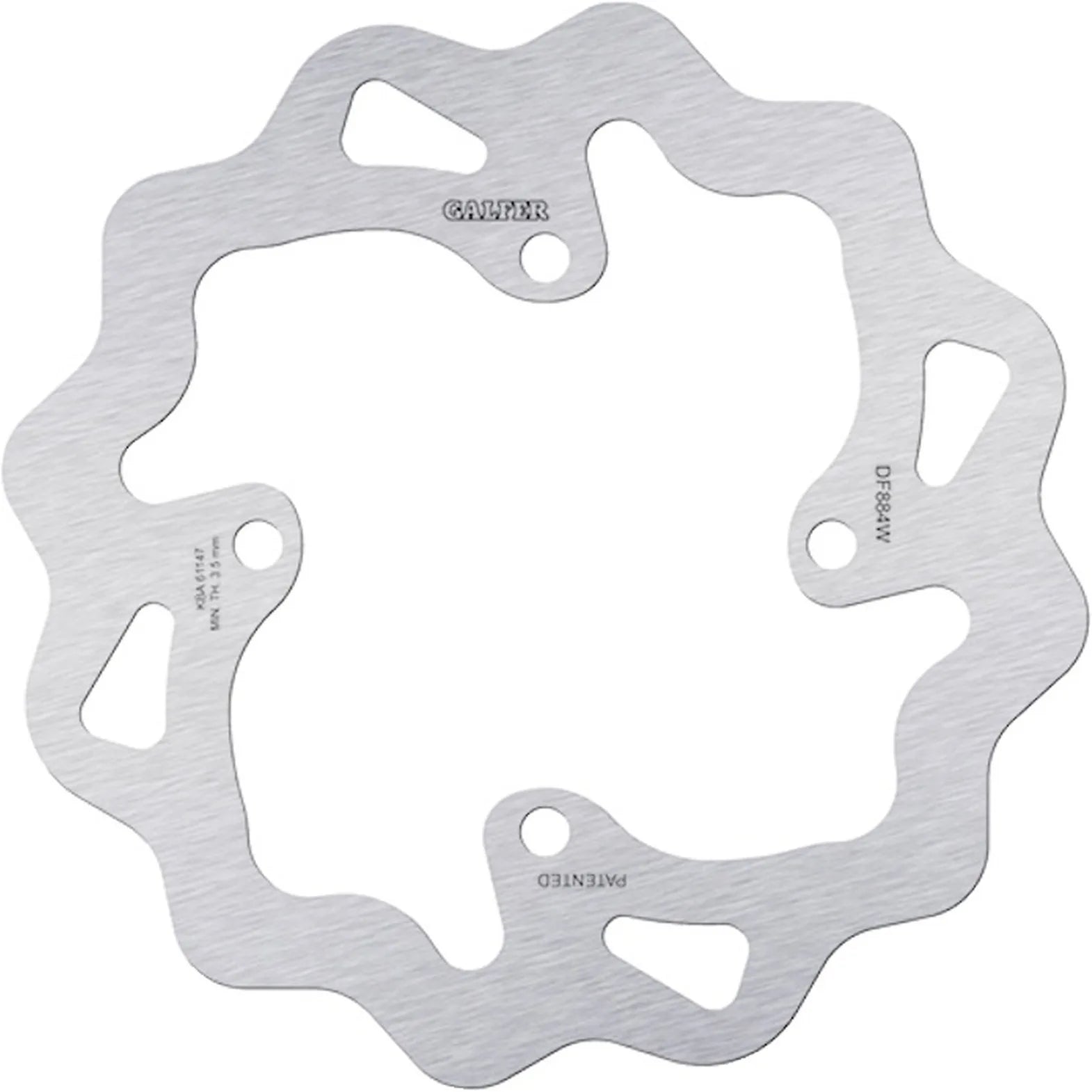 Rear Fixed Wave Brake Disc - Galfer Compatible With Buell Xb 12 R Firebolt 1200 (2009)