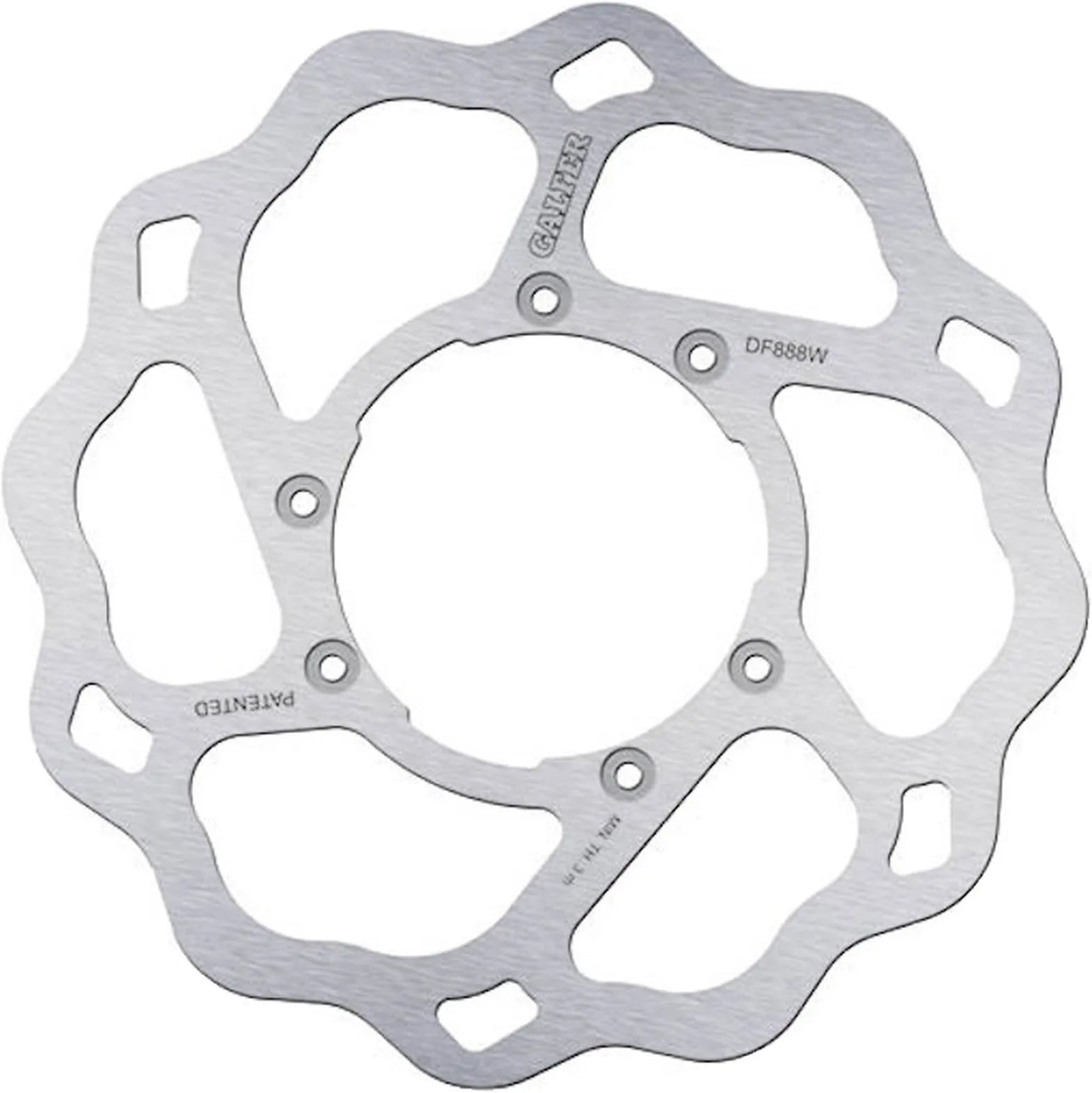 Front Fixed Wave Brake Disc - Galfer Compatible With Derbi Mulhacen 125 (2006)