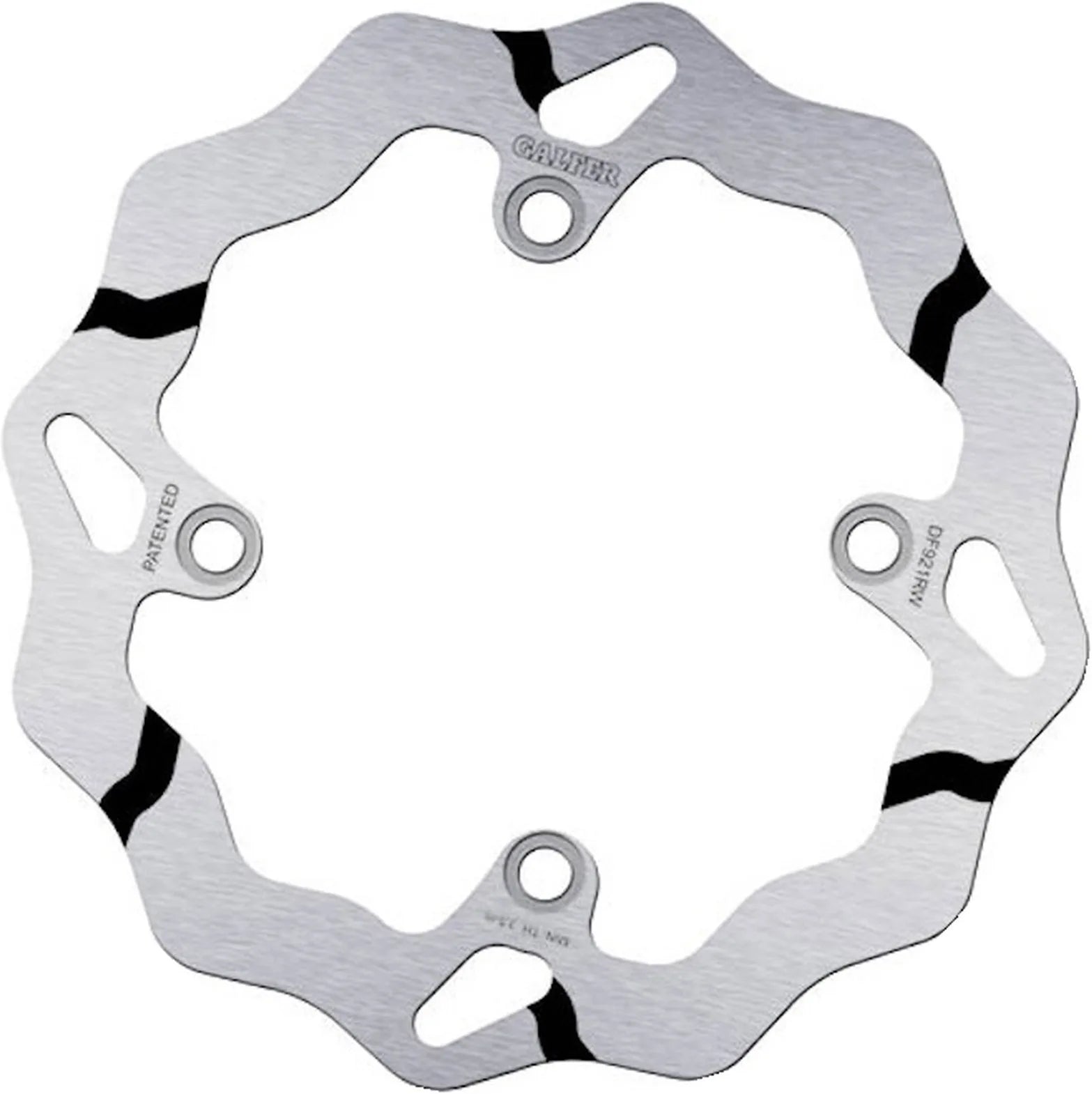 Rear Fixed Grooved Wave Brake Disc - Galfer Compatible With Sherco 450 Sef-R Fork Sachs (2015)
