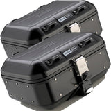 Monokey Trekker Dolomiti Black Aluminium Side Cases - 60 Lt Trekker Dolomiti Aluminium - Givi Compatible With Ktm 790 Adventure R (2019-2020)