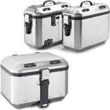 Trekker Dolomiti Aluminium Top Case + Side Cases - 118 Lt Trekker Dolomiti Aluminium - Givi Compatible With Honda Nc 750 X - Dct (2014-2015)