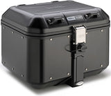 Monokey Trekker Dolomiti Black Aluminium Top Case - 46 Lt 6Kg Trekker Dolomiti Aluminium - Givi Compatible With Ktm 1290 Super Adventure (2015-2016)