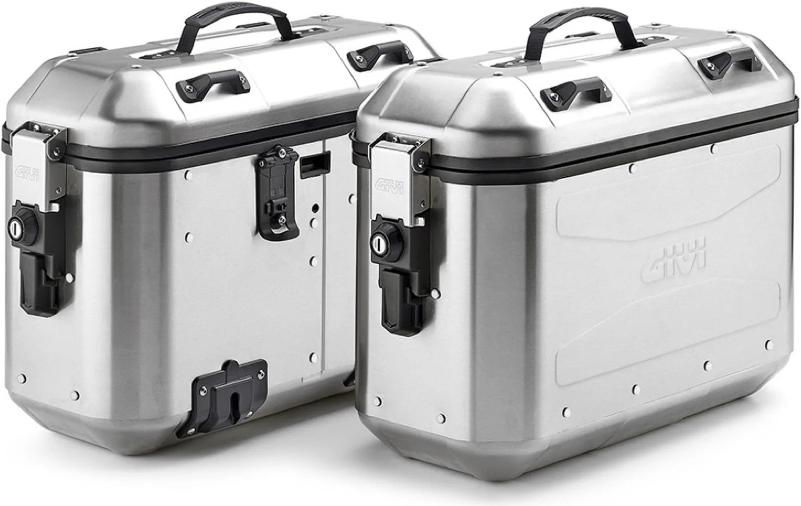 Monokey Trekker Dolomiti Aluminium Side Cases - 72 Lt Trekker Dolomiti Aluminium - Givi Compatible With Ktm 890 Adventure (2023-2025)