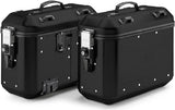 Monokey Trekker Dolomiti Black Aluminium Side Cases - 72 Lt Trekker Dolomiti Aluminium - Givi Compatible With Yamaha Xt 1200 Ze Super Ténéré (2014-2020)