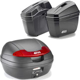 Vision Black Top Case + Side Cases - 78 Lt Vision Technopolymer - Givi Compatible With Honda Vfr 800 (1998-2001)