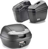 Vision Black Tech Top Case + Side Cases - 78 Lt Vision Technopolymer - Givi Compatible With Benelli Trk 702 (2023-2024)