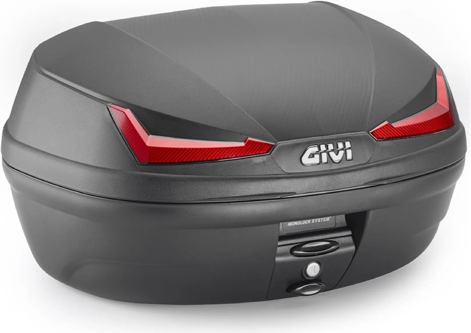 Monolock Simply Iv Black Top Case - 45 Lt Simply Iv Technopolymer - Givi Compatible With Ktm 125 Duke (2017-2023)
