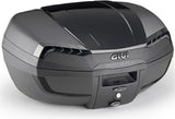 Monolock Riviera Triple Black Top Case - 46 Lt Riviera Technopolymer - Givi Compatible With Ktm 790 Adventure (2019-2020)