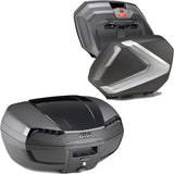 Riviera Silver Tech Top Case + Side Cases - 120 Lt Riviera Technopolymer - Givi Compatible With Moto Guzzi V 100 Mandello 1000 (2022-2024)