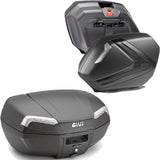 Riviera Carbon Look Tech Top Case + Side Cases - 120 Lt Riviera Technopolymer - Givi Compatible With Honda Cbf 500 (2004-2012)