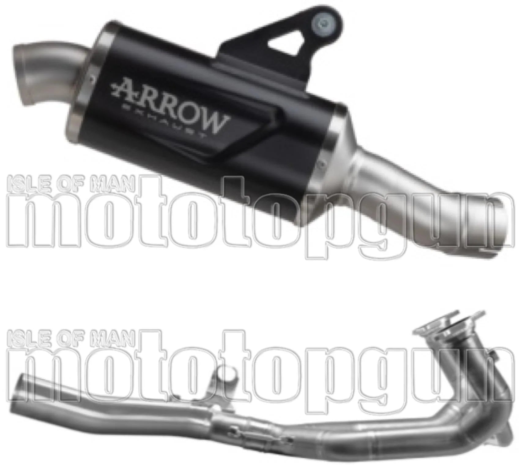 Complete Non-Catalytic Exhaust System With Sound Certification Indy-Race Black Aluminium Steel End Cap - Arrow Special Parts Compatible With Bmw R 1300 (2025-2026)