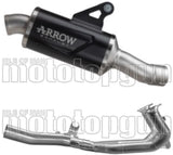 Complete Non-Catalytic Exhaust System With Sound Certification Indy-Race Black Aluminium Steel End Cap - Arrow Special Parts Compatible With Bmw R 1300 Rs (2025-2026)