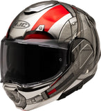 Flip-Up Motorcycle Helmet Hjc F100 Advanced Fiberglass Composite Mc1 Antman Marvel Size 10 Xl