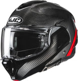 Flip-Up Motorcycle Helmet Hjc F100 Carbon Carbon Fiber Mc1 Stan Size 09 L