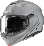 Flip-Up Motorcycle Helmet Hjc F100 Advanced Fiberglass Composite Grey Size 10 Xl