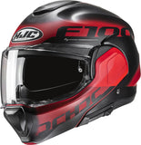 Flip-Up Motorcycle Helmet Hjc F100 Advanced Fiberglass Composite Mc1Sf Hetal Size 10 Xl
