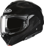 Flip-Up Motorcycle Helmet Hjc F100 Advanced Fiberglass Composite Metal Black Size 07 S