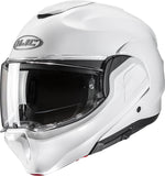 Flip-Up Motorcycle Helmet Hjc F100 Advanced Fiberglass Composite Pearl White Size 08 M