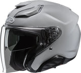 Urban Motorcycle Helmet Hjc F31 Advanced Fiberglass Grey Size 06 Xs