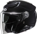 Urban Motorcycle Helmet Hjc F31 Advanced Fiberglass Metal Black Size 06 Xs
