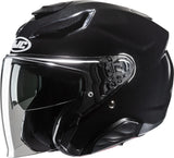 Urban Motorcycle Helmet Hjc F31 Advanced Fiberglass Metal Black Size 06 Xs