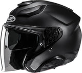 Urban Motorcycle Helmet Hjc F31 Advanced Fiberglass Semi Flat Black Size 07 S