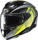 Full-Face Motorcycle Helmet Hjc F71 Advanced Fiberglass Mc3H Catos Size 08 M