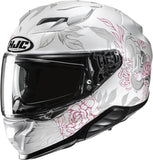 Full-Face Motorcycle Helmet Hjc F71 Advanced Fiberglass Mc8 Eliz Size 06 Xs