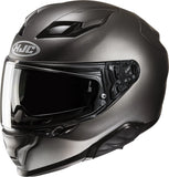 Full-Face Motorcycle Helmet Hjc F71 Advanced Fiberglass Semi Flat Titanium Size 06 Xs