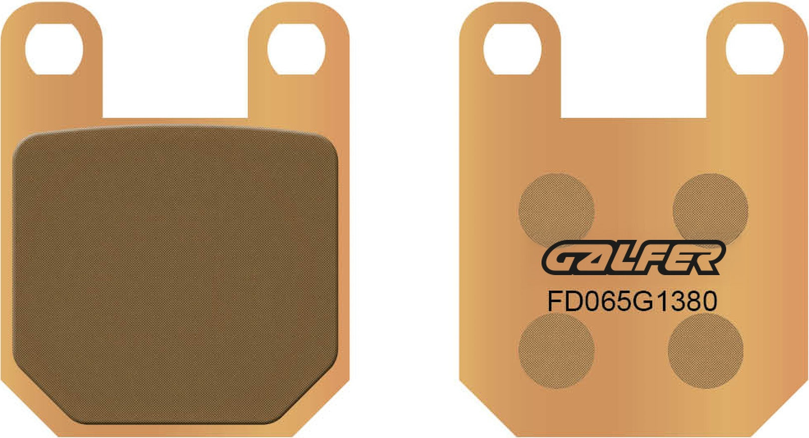 Rear Sintered Scooter Brake Pads - Galfer Compatible With Blata Motard 125 (2007)