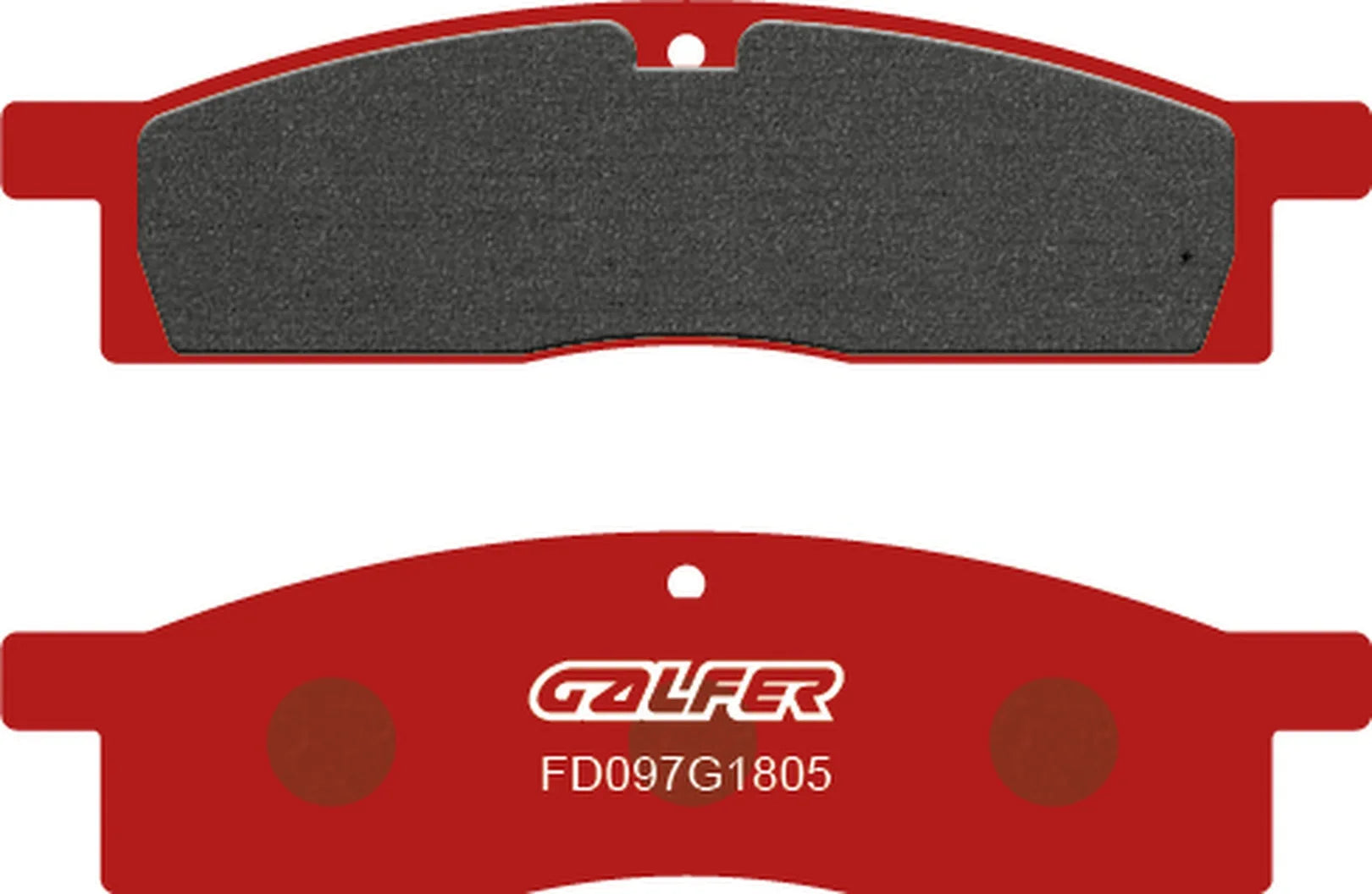 Front Semi-Metal Trial Top Brake Pads - Galfer Compatible With Jincheng Jc 150 Y (2005)