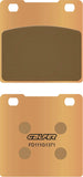 Rear Sintered Street Brake Pads - Galfer Compatible With Suzuki Gsx 1100 F (1989)