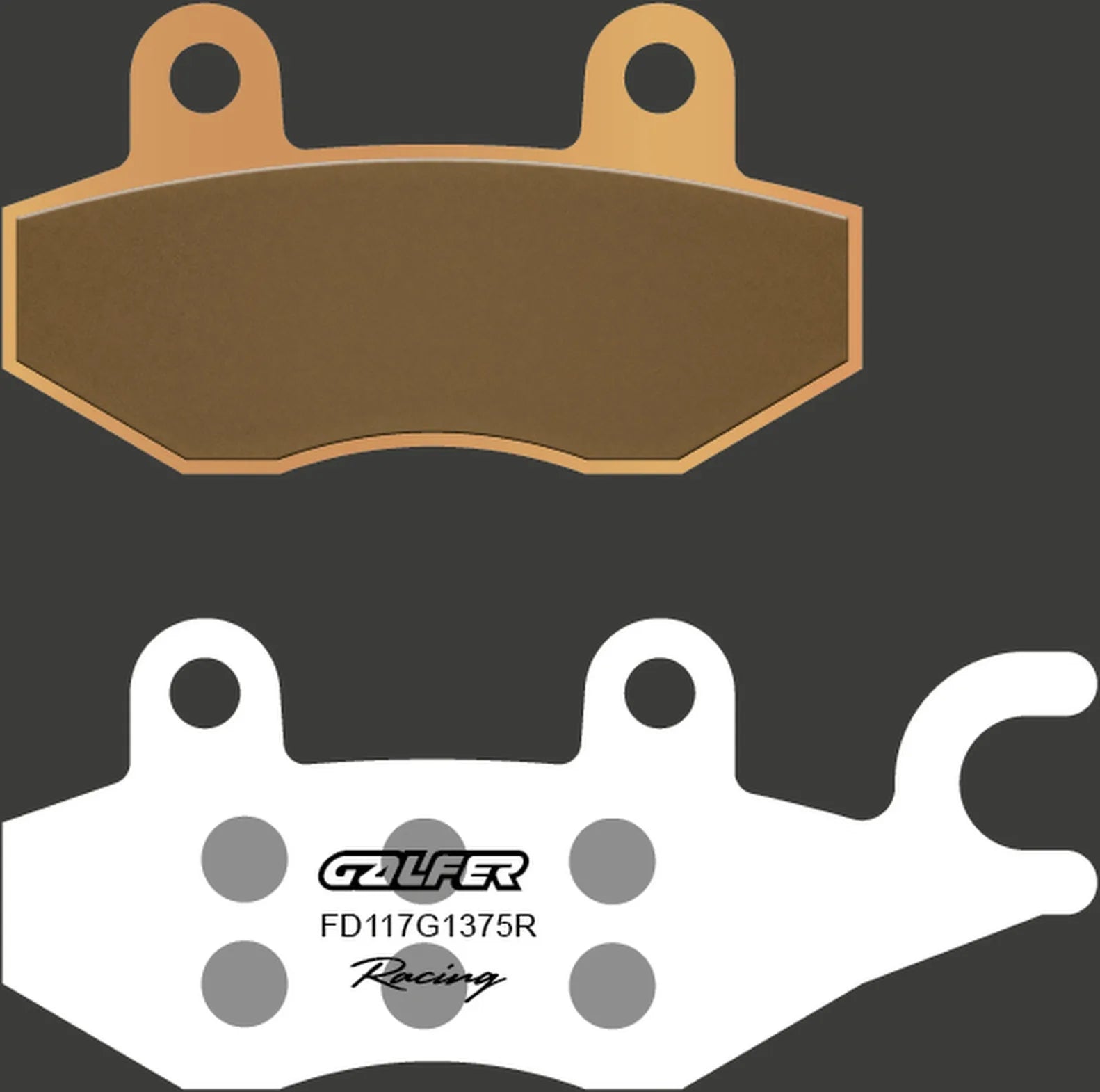Front Sintered Sport Racing Brake Pads - Galfer Compatible With Tvs Apache Rtr 180 (2012)