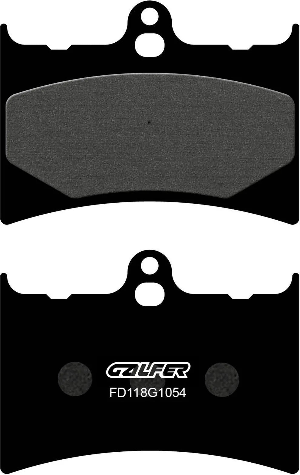 Front Semi-Metal Brake Pads - Galfer Compatible With Aprilia Af1 125 Sintesi (1989)