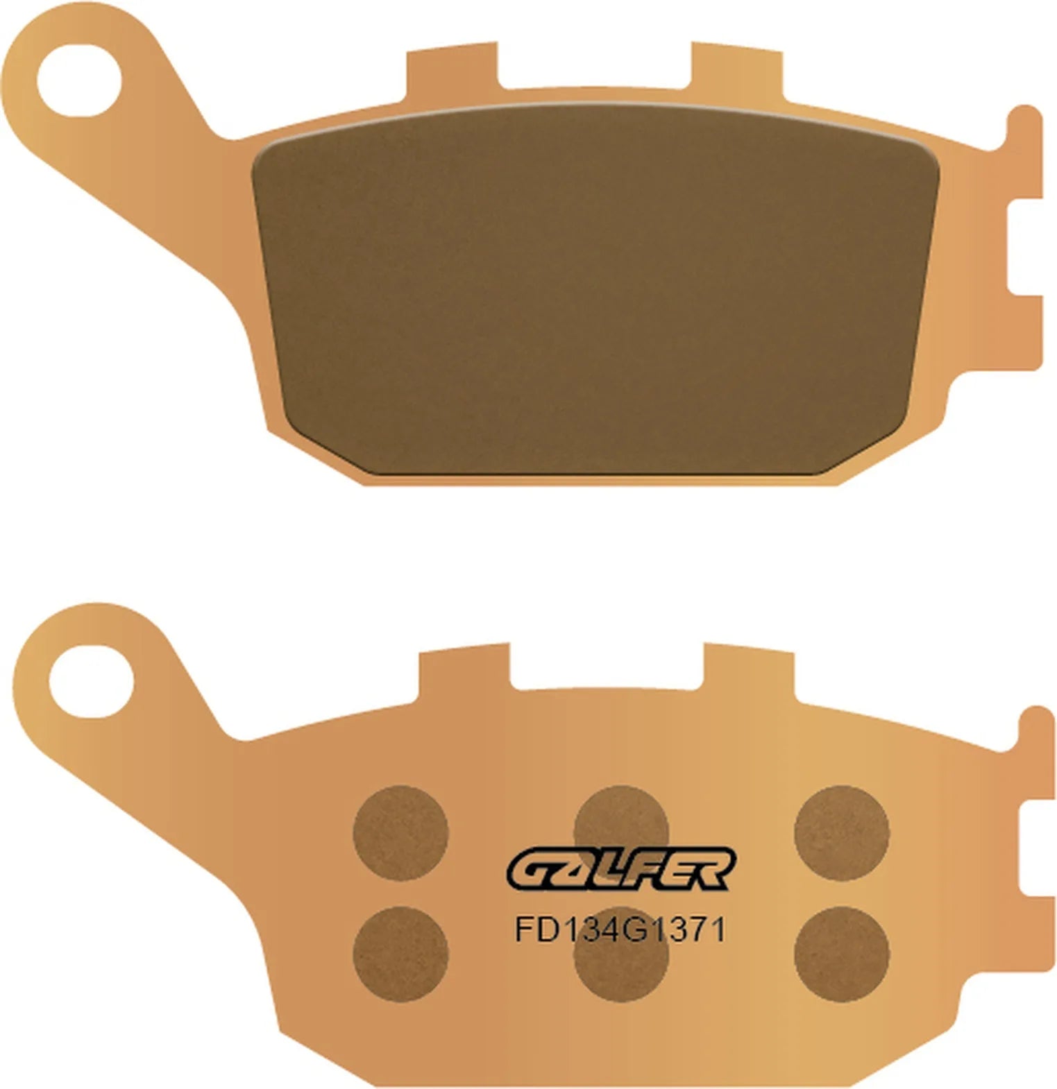 Rear Sintered Street Brake Pads - Galfer Compatible With Yamaha Yzf-R1 1000 (2004-2005)