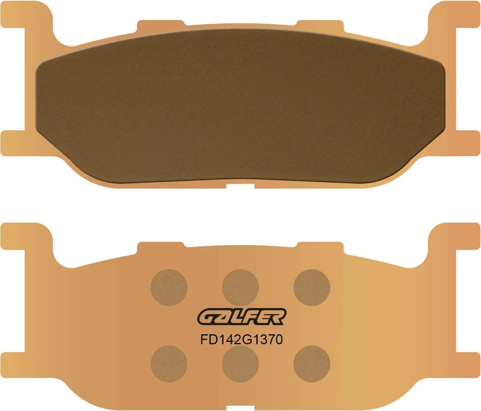 Front Sintered Street Brake Pads - Galfer Compatible With Yamaha Xzv 1300 Tf Royal Star Venture (1999)