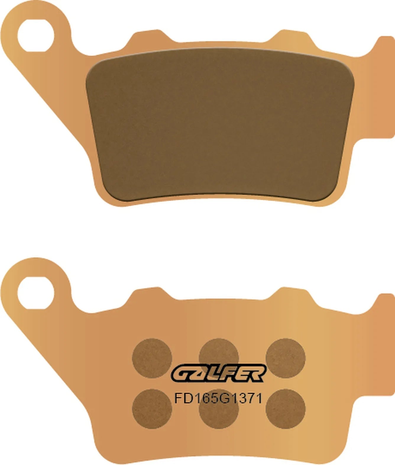 Rear Sintered Street Brake Pads - Galfer Compatible With Voxan Scrambler 1000