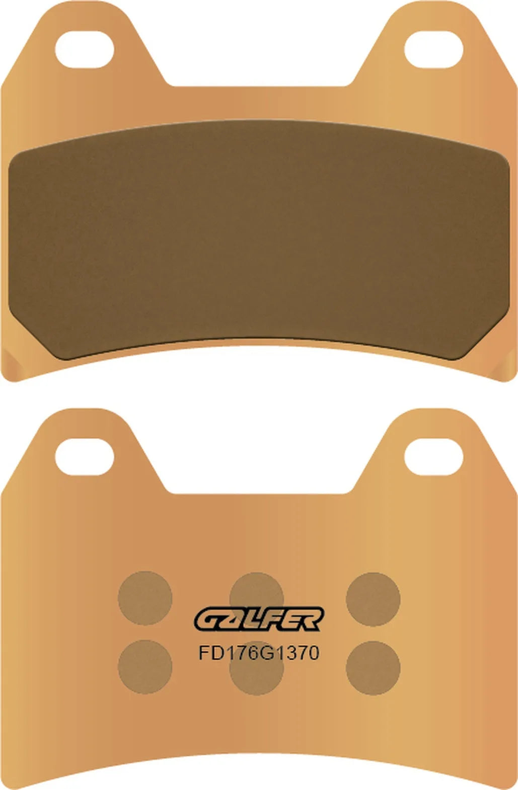 Front Sintered Street Brake Pads - Galfer Compatible With Motus Mst 1650 (2015)