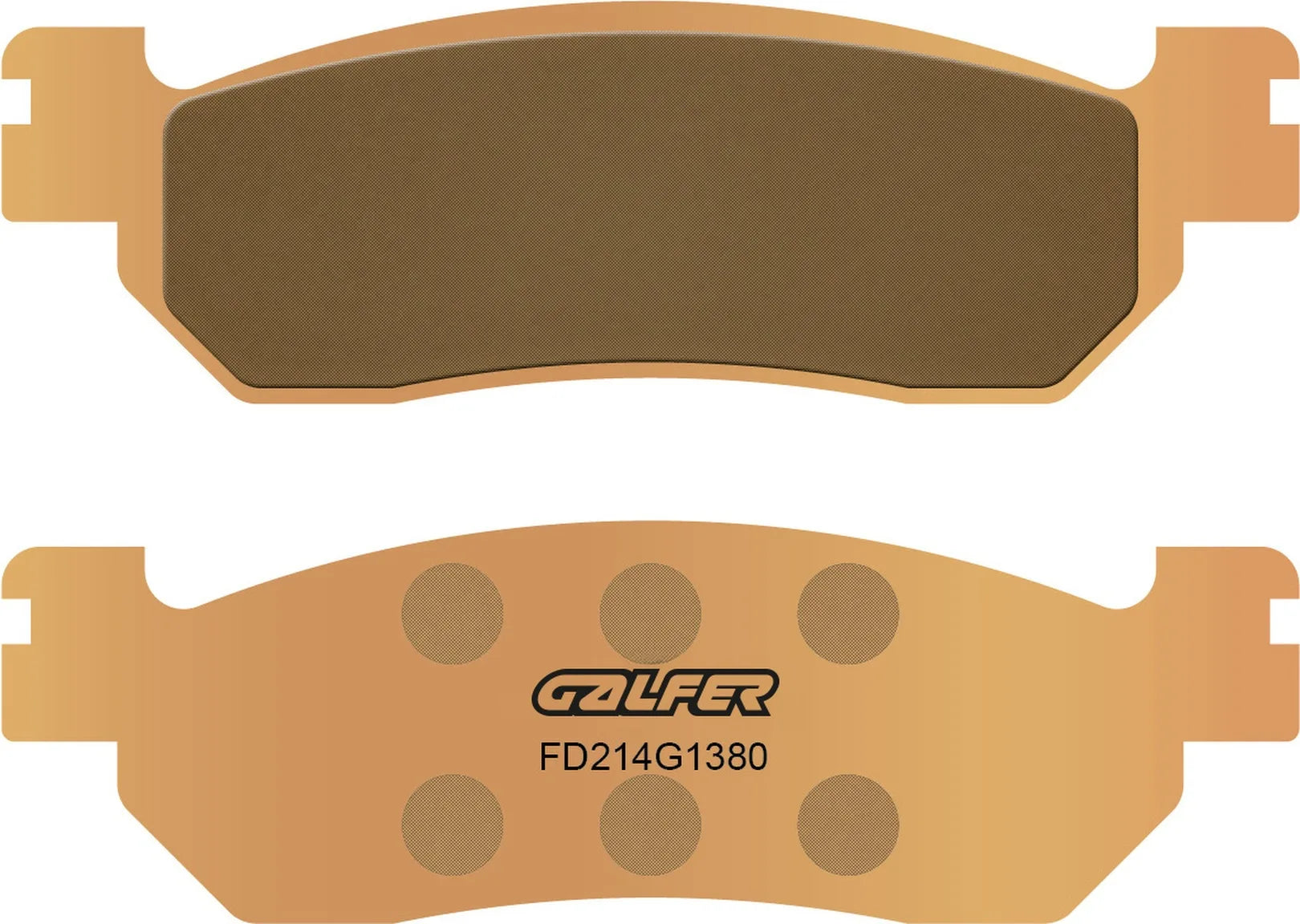 Rear Sintered Scooter Brake Pads - Galfer Compatible With Linhai Monarch 160 (2004)