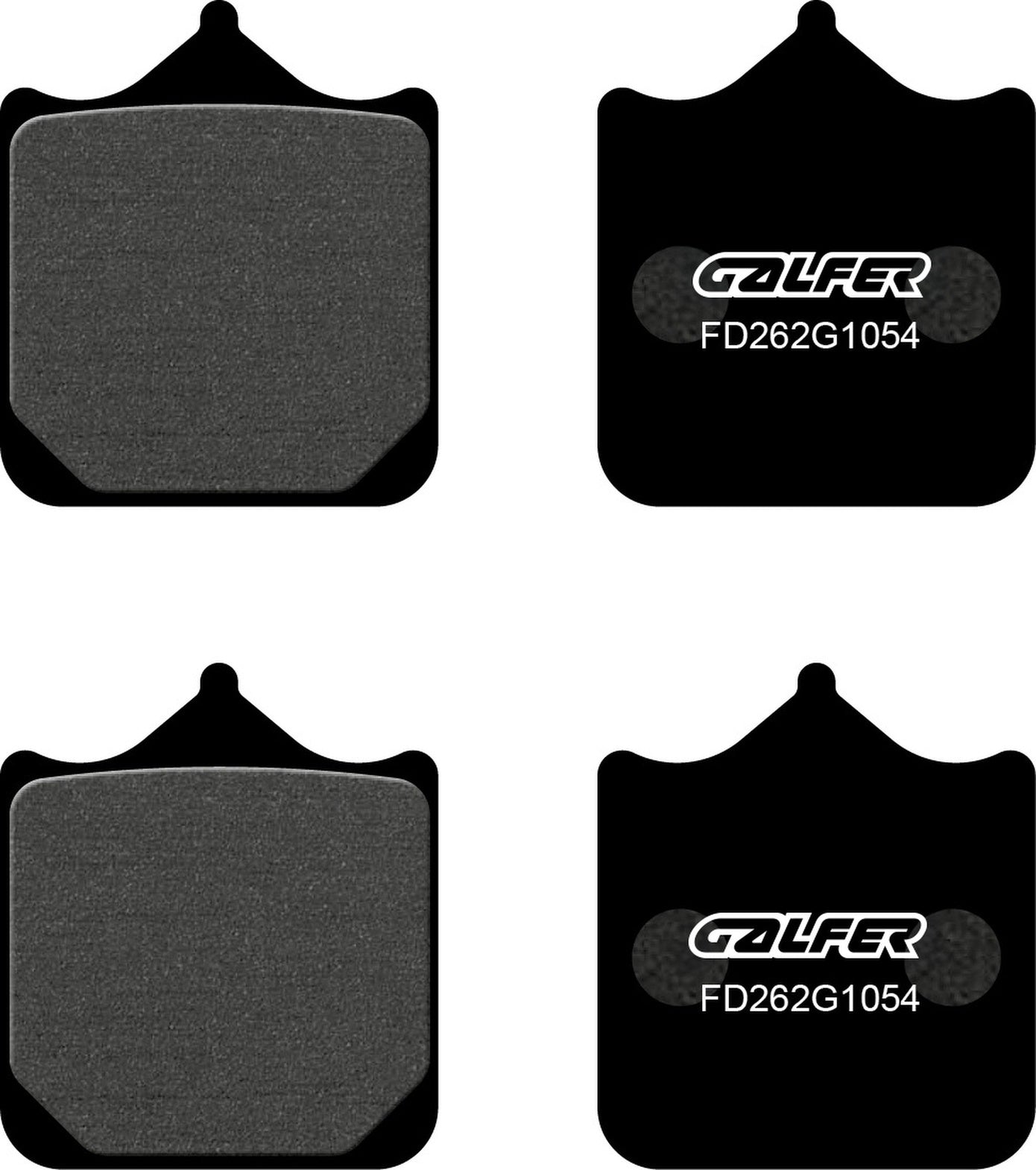Front Semi-Metal Brake Pads - Galfer Compatible With Generic Grs 600 (2013)