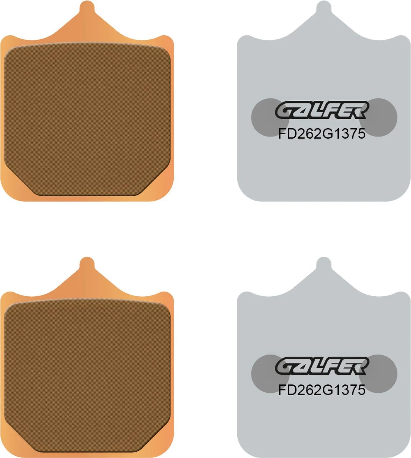 Front Sintered Sport Brake Pads - Galfer Compatible With Bimota Db 6 - R 990 (2010)
