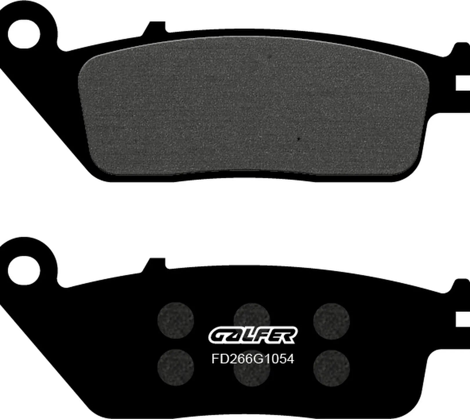 Front Semi-Metal Brake Pads - Galfer Compatible With Mash Roadstar 400 (2014)