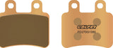 Rear Sintered Scooter Brake Pads - Galfer Compatible With Peugeot Elistar Tsdi 50 (2002)