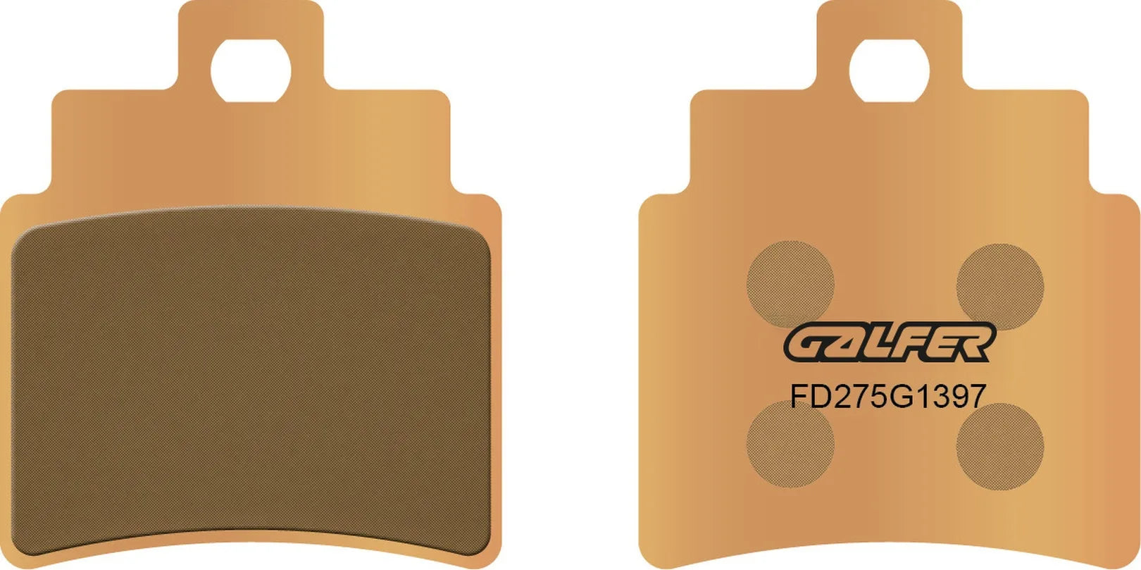 Rear Sintered Quads Brake Pads - Galfer Compatible With Masai A 300 Quad (2005)